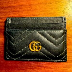 Gucci marmont quilted card holder